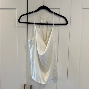 Express Satin White Top